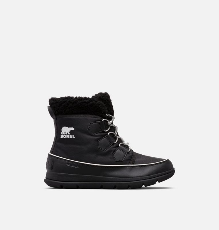 Womens Snow Boots Black - Sorel ™ Explorer Carnival Low - 547081-VTA